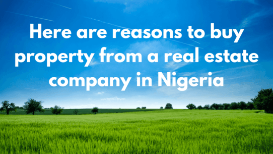 buy land from a real estate company